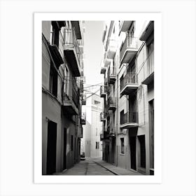 Malaga, Spain, Photography In Black And White 5 Art Print