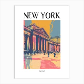 The Met New York Colourful Silkscreen Illustration 1 Poster Art Print