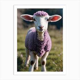 Purple Lamb 1 Art Print