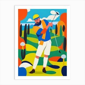 play golf Art Print