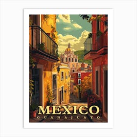 Guanajuato, Mexico Vintage Poster Art Print