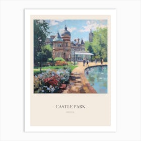 Castle Park Bristol 4 Vintage Cezanne Inspired Poster Art Print