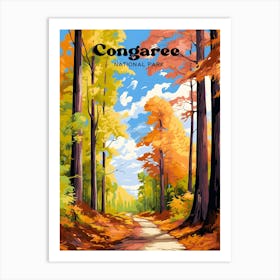 Congaree National Park Nature Travel Illustration Art Print