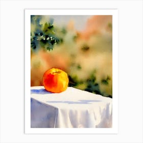 Clementine Italian Watercolour fruit Art Print