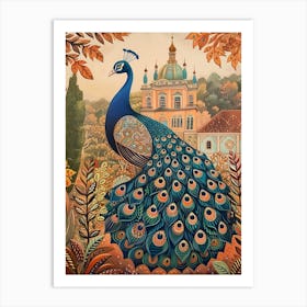 Peacock In The Palace Gardens 2 Art Print