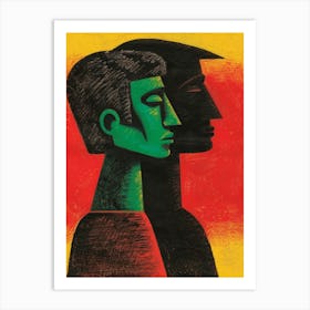 Two Men Art Print