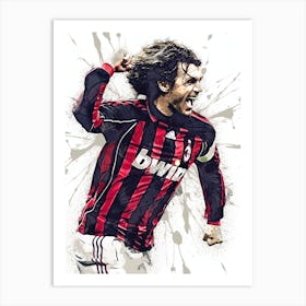 Paolo Maldini Ac Milan Art Print