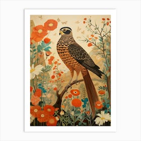 Eurasian Sparrowhawk 3 Detailed Bird Painting Art Print