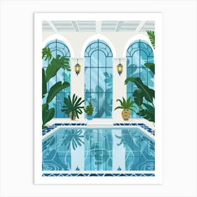 Swimming Pool Interior 1 Art Print