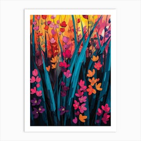 Sunset In The Meadow Art Print