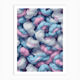 Cotton Candy Wallpaper Art Print