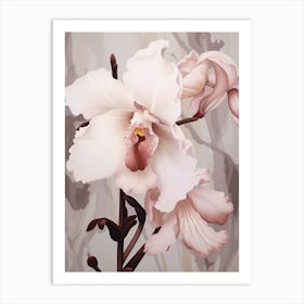 Floral Illustration Orchid 2 Art Print