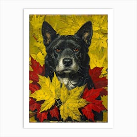 Autumn Dog Art Print