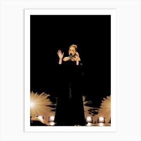 Adele On Stage 1 Art Print