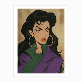 Purple Woman Art Print