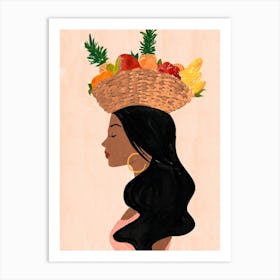 Valentinas Fruit Basket Art Print