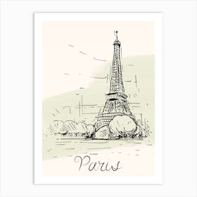 Paris Eiffel Tower France Art Print