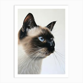 Siamese Cat Painting 4 Art Print