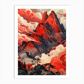 Red Mountain Art Print