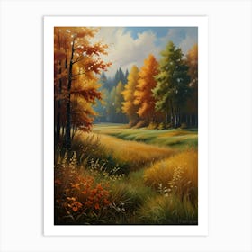 Autumn In The Meadow Art Print