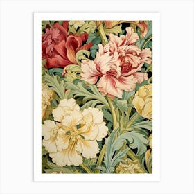 Floral Wallpaper 81 Art Print