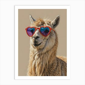 Llama In Sunglasses 2 Art Print