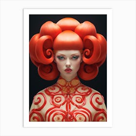 Red Doll 4 Art Print