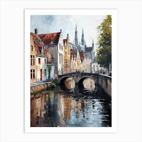 Bruges, Oil Art Print