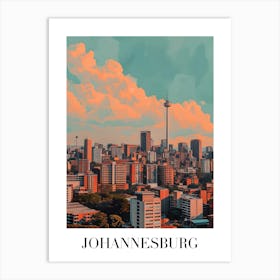 Johannesburg Skyline Art Print