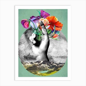 The Hand Of The Nature Art Print
