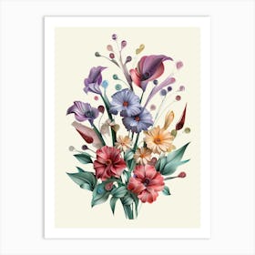 Bouquet Of Flowers 8 Art Print