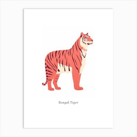 Bengal Tiger 2 Kids Animal Poster Art Print