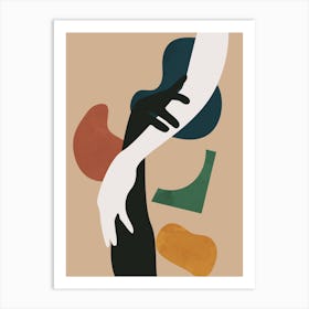 Hand Touch Modern Scandinavian Art Print