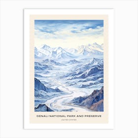 Denali National Park And Preserve United States Of America 2 Poster Art Print