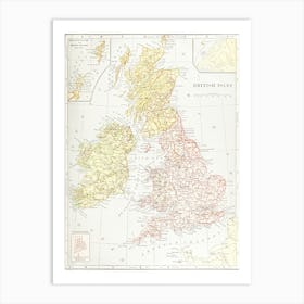 Geography Of The British Isles From Ten Different Standpoints, With Twenty One Maps (1886) Art Print