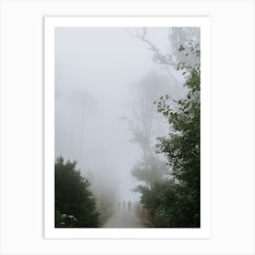 Taking a walk in the national park of Palace of Pena, Sintra Art Print