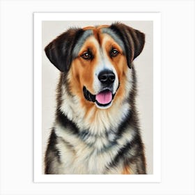 Anatolian Shepherd Dog Watercolour Dog Art Print