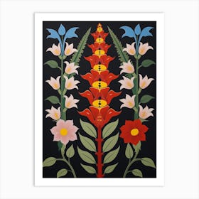 Flower Motif Painting Snapdragon 5 Art Print