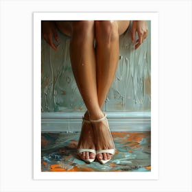 Woman'S Feet Art Print