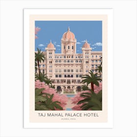 The Taj Mahal Palace Hotel Mumbai India Travel Poster Art Print
