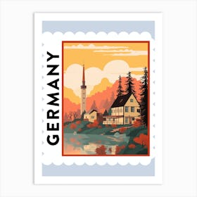 Germany 1 Travel Stamp Poster Art Print
