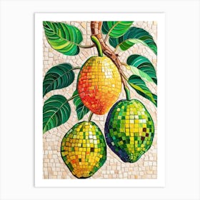 Mosaic Of Oranges Art Print