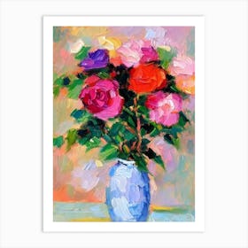 Rose  Matisse Style Flower Art Print