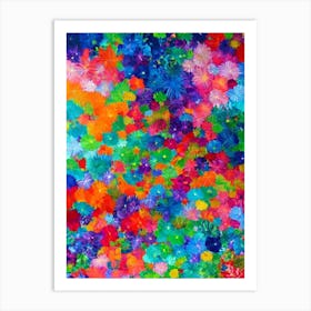 Pocillopora Vibrant Painting Art Print