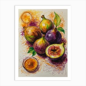 Figs And Honey Art Print