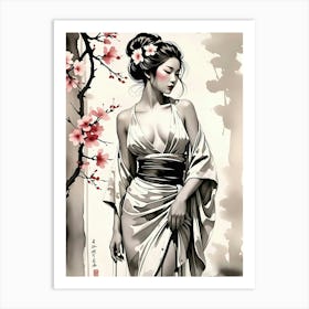 Stunning Geisha Art Art Print