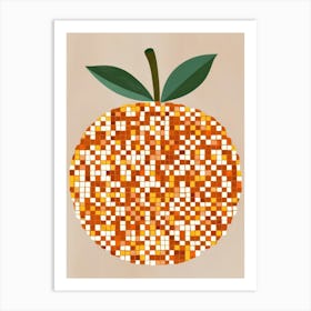 Mosaic Orange 20 Art Print