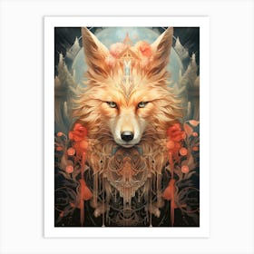 Foxes 2 Art Print