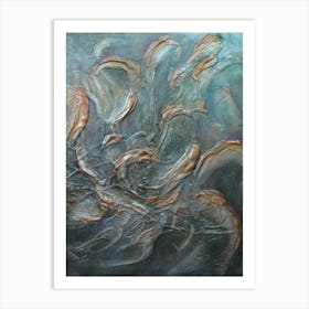 Lively Movement Abstract Painting Art Print