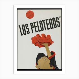 Los Peloteros - vintage poster Art Print